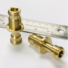 Brass Screw Machined Adapter Body for RF Microwave Communications